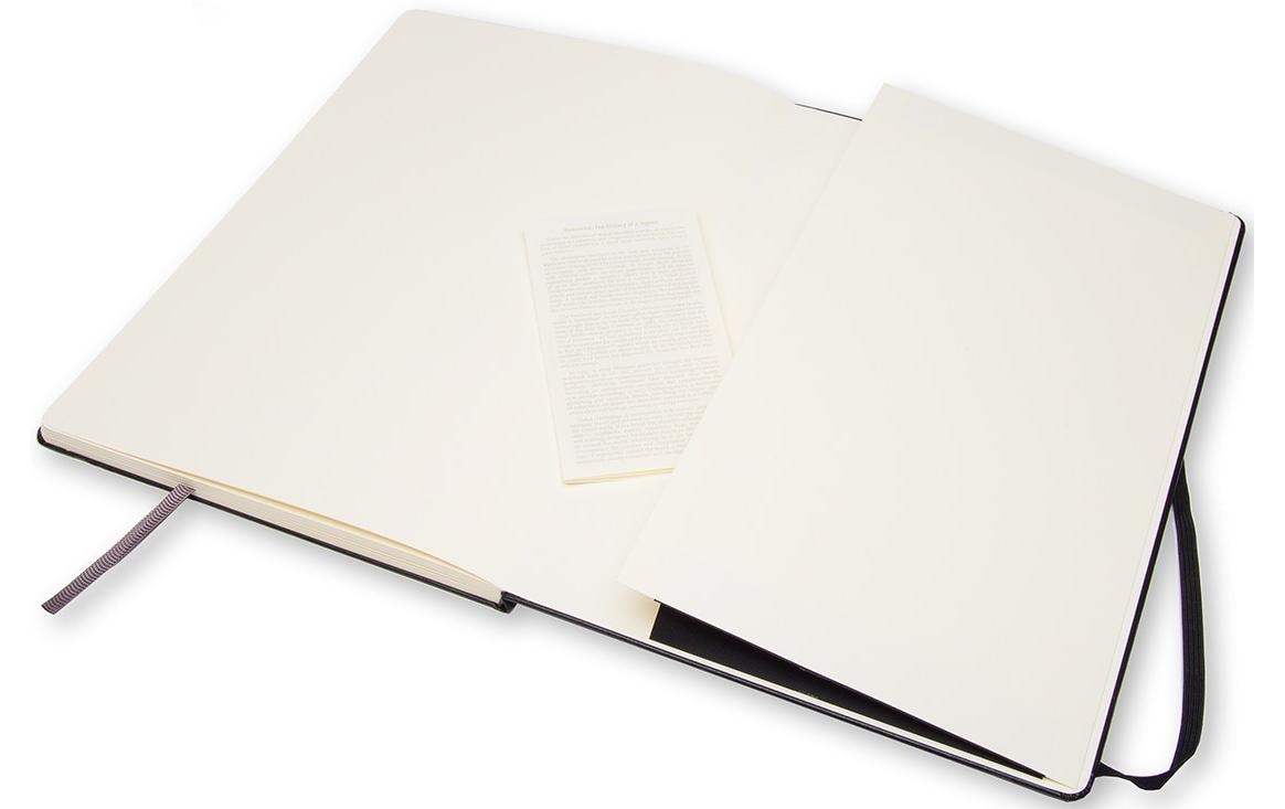 Moleskine Skizzenbuch A4, blanko, Fadenheftung, Hardcover, 96 Seiten, 165 g/m² – schwarz