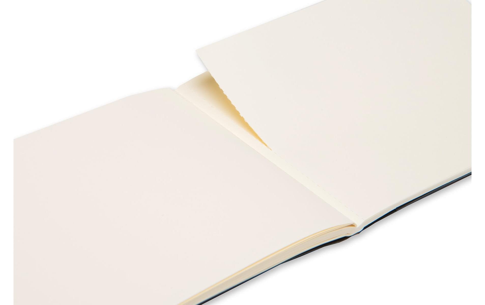 Moleskine Skizzenbuch – 14 × 9 cm – 120 g/m² – Softcover – 72 Blatt – Elfenbeinweiss – Schwarz