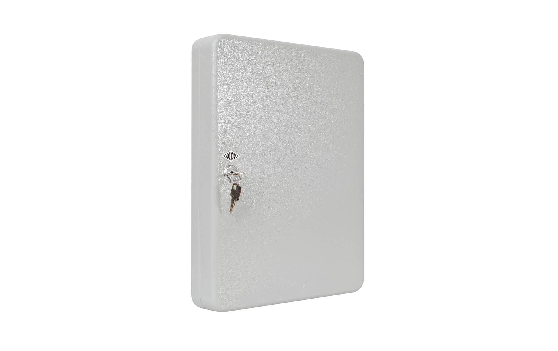 Wedo 102 56537X – Schlüsselschrank für 70 Schlüssel, Zylinderschloss, Stahlblech, Grau