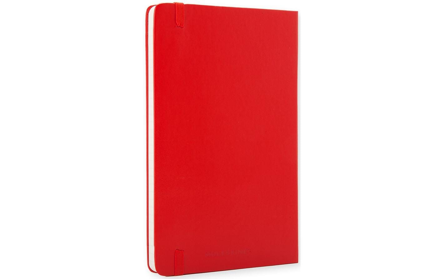 Moleskine Notizbuch A5, liniert, Fadenheftung, Hardcover, 240 Seiten, 70 g/m² – rot