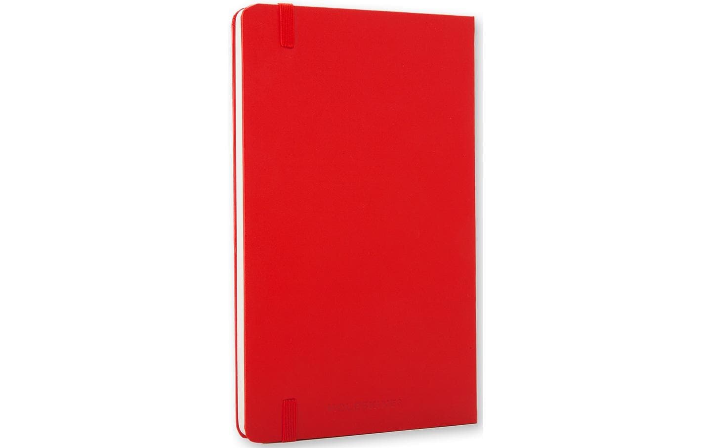 Moleskine Notizbuch – 130 × 210 mm – 240 Blatt – 70 g/m² – Hardcover, Gummiband, Einstecktasche, rot, FSC