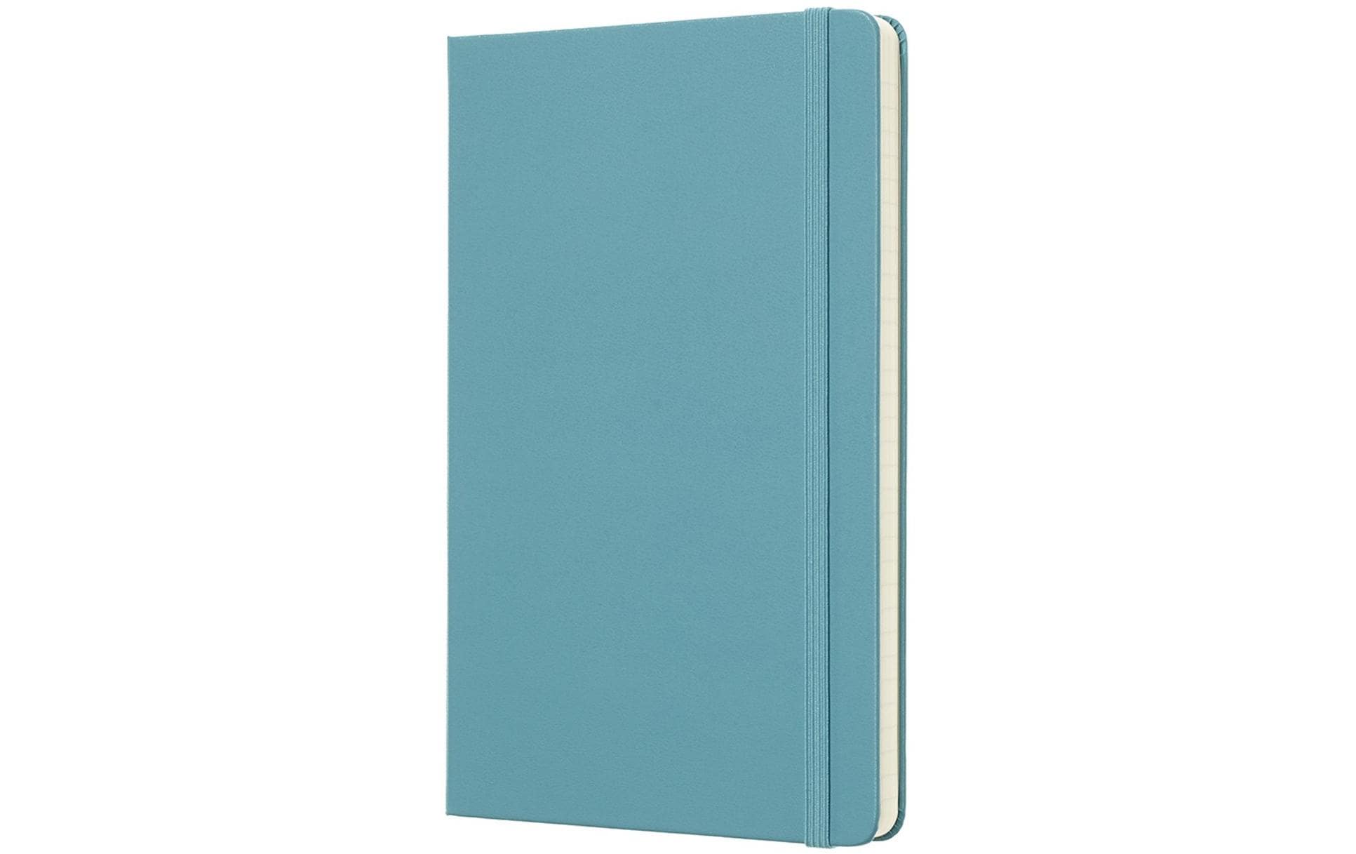 Moleskine Notizbuch – 130 × 210 mm – liniert – 70 g/m² – Hardcover, Gummiband, Einstecktasche – blau – FSC