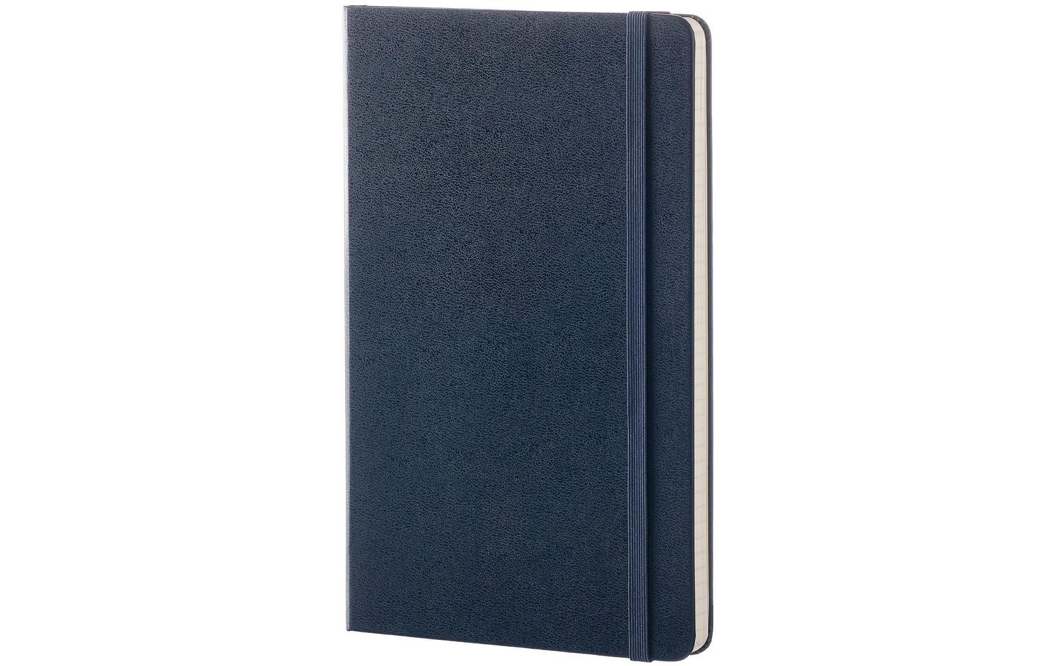 Moleskine Notizbuch A5, liniert, Fadenheftung, Hardcover, 240 Seiten, 70 g/m² – dunkelblau