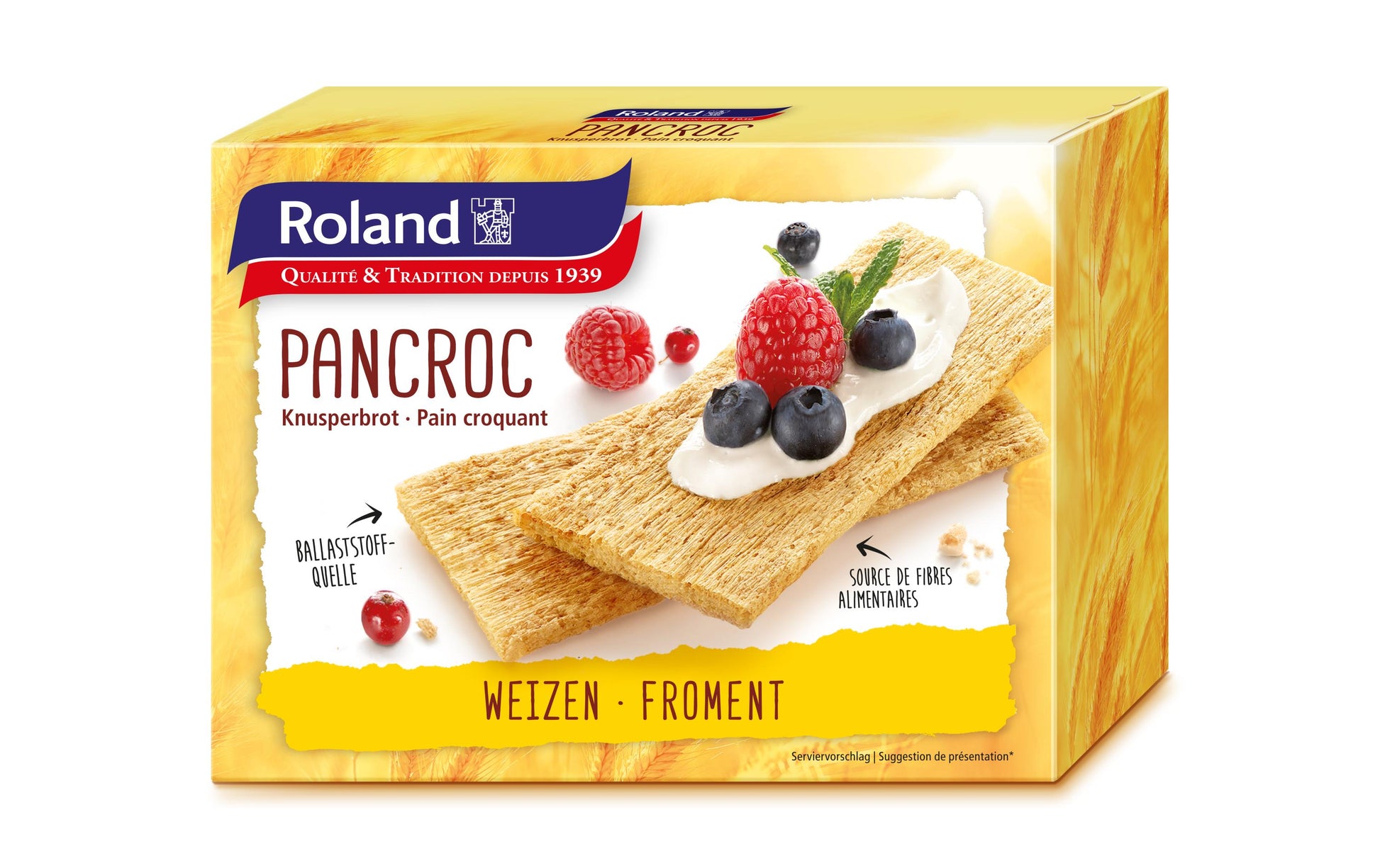 Roland Murten Pancroc Knäckebrot – Weizen – 125 g