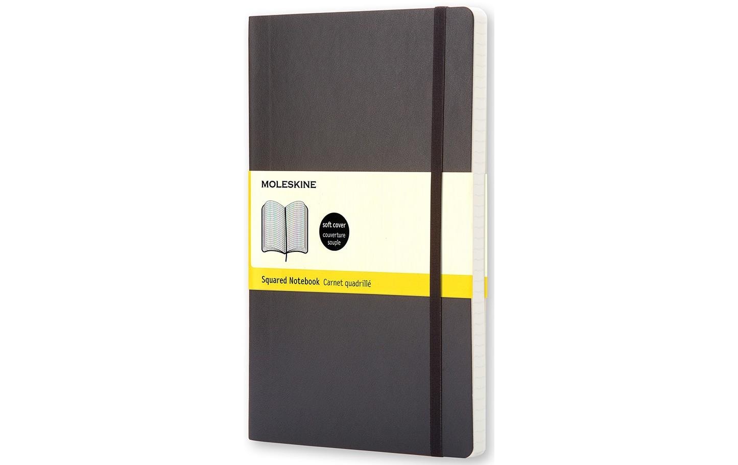 Moleskine Notizbuch – A5 – kariert 5 mm – 192 Seiten – 70 g/m² – Softcover, schwarz