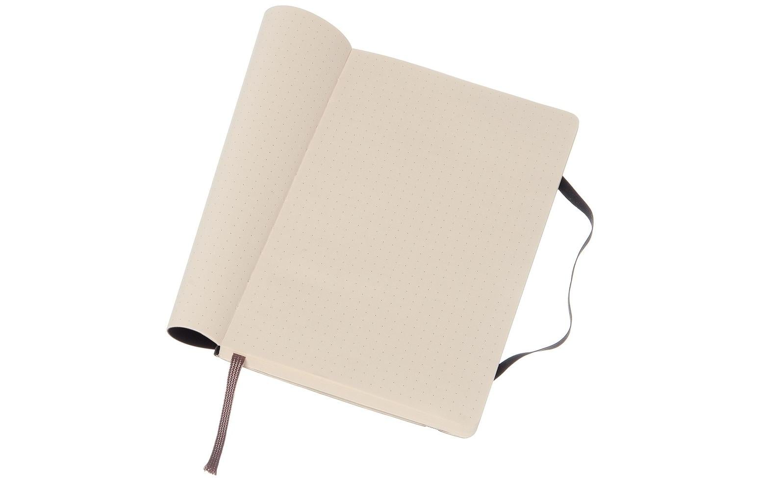 Moleskine Notizbuch, A5, punktkariert, Fadenheftung, Softcover, 192 Seiten, 70 g/m² – schwarz