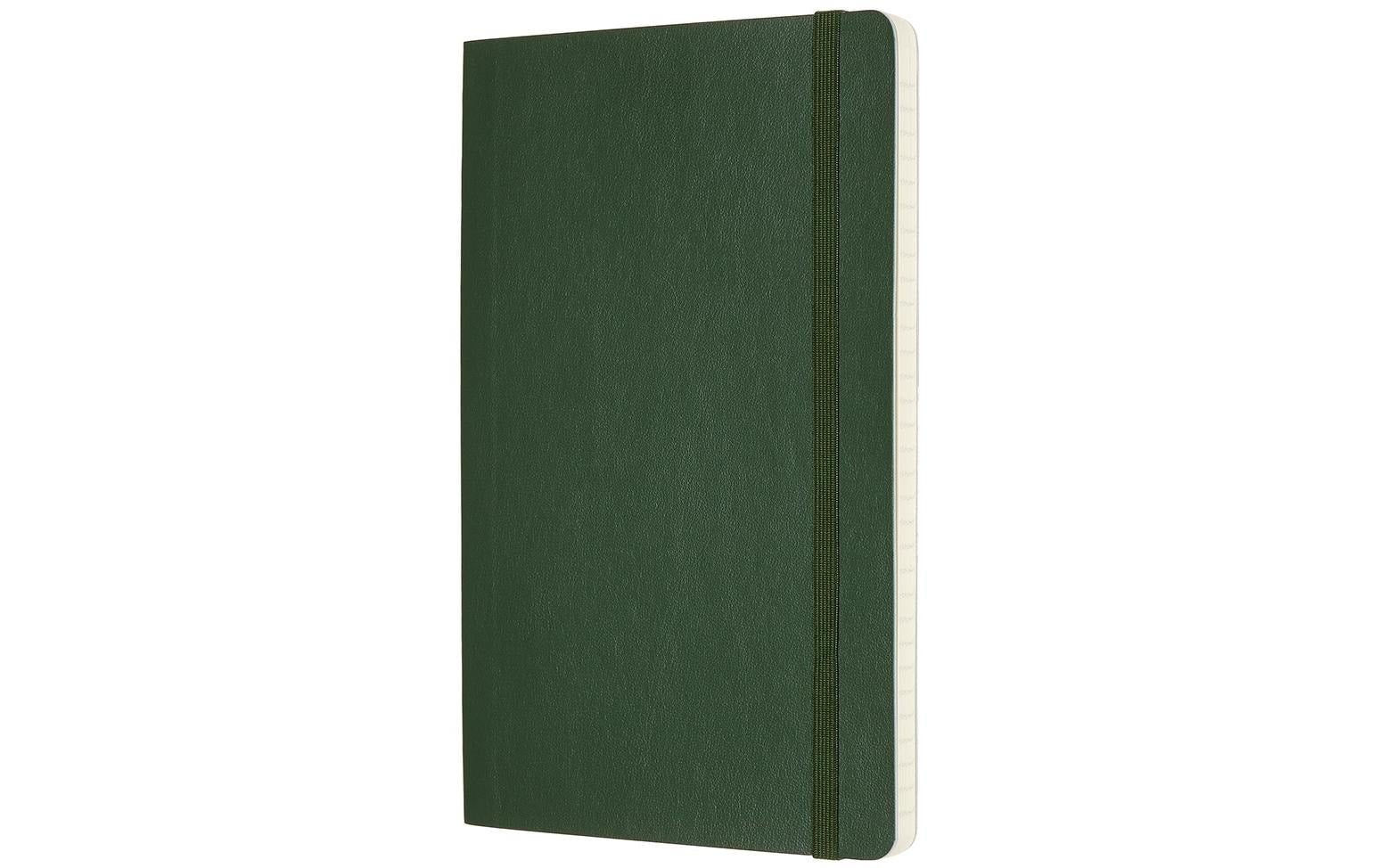 Moleskine Notizbuch A5, liniert, Fadenheftung, Softcover, 192 Seiten, 70 g/m² – grün