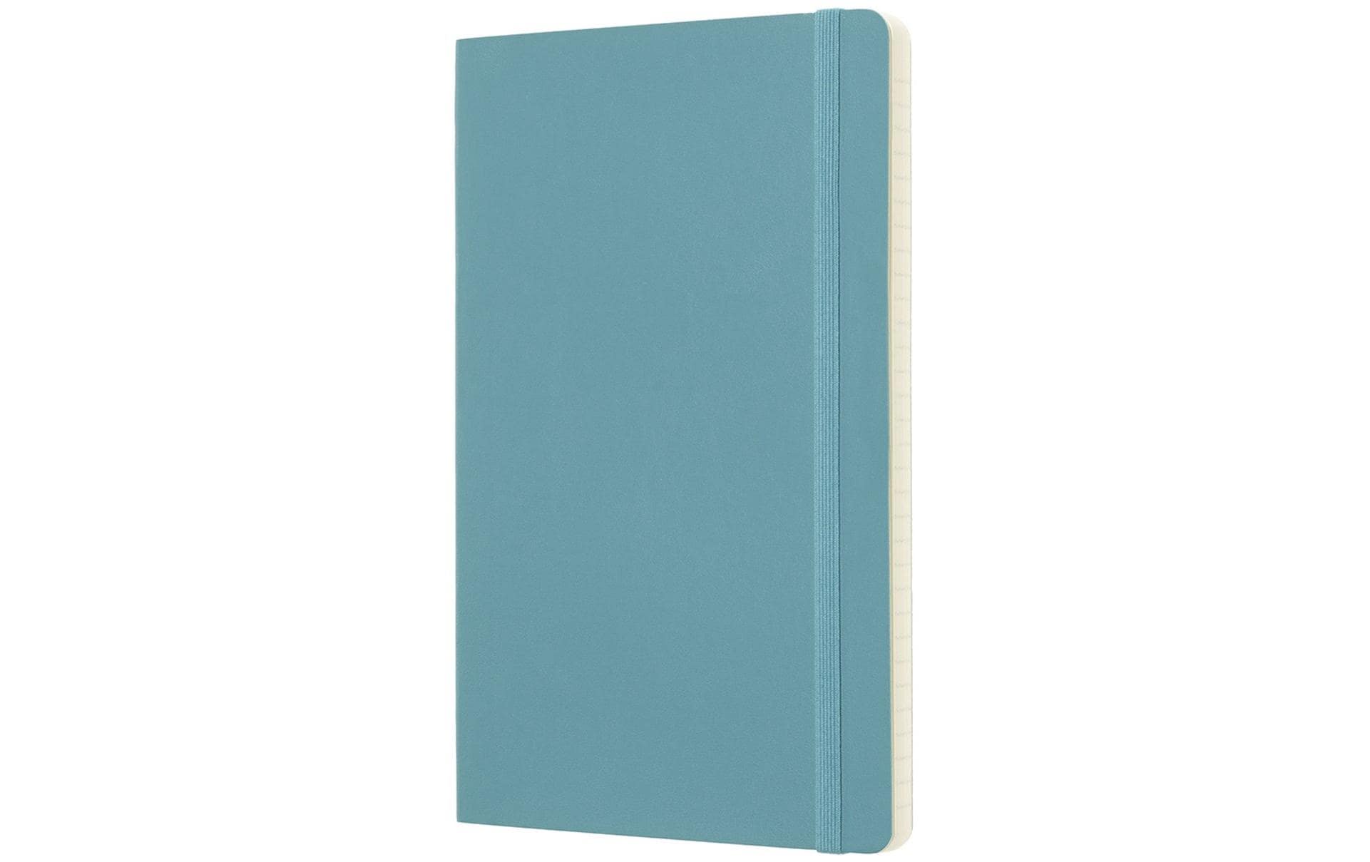 Moleskine Notizbuch – A5 – 192 Seiten – 70 g/m² – Softcover, Gummiband, Einstecktasche, Hellblau, FSC