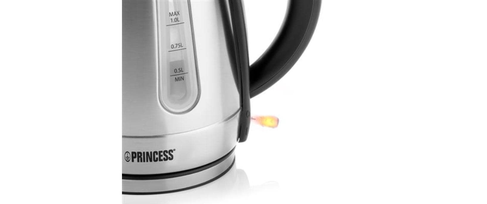 Princess Wasserkocher – 1 l, Edelstahl, 236023