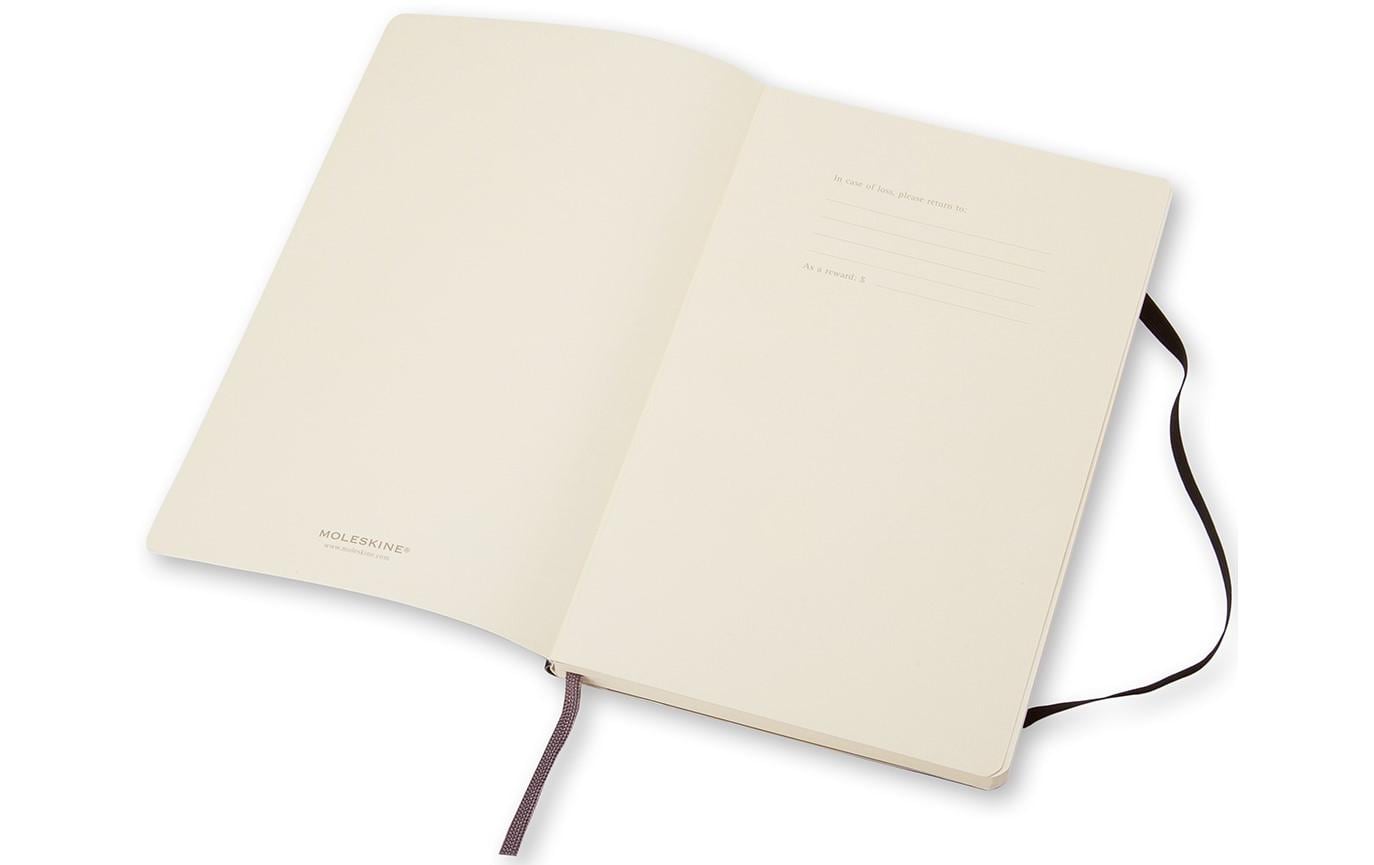 Moleskine Notizbuch Classic, A6, blanko, Fadenheftung, Softcover, 192 Seiten, 70 g/m² – schwarz