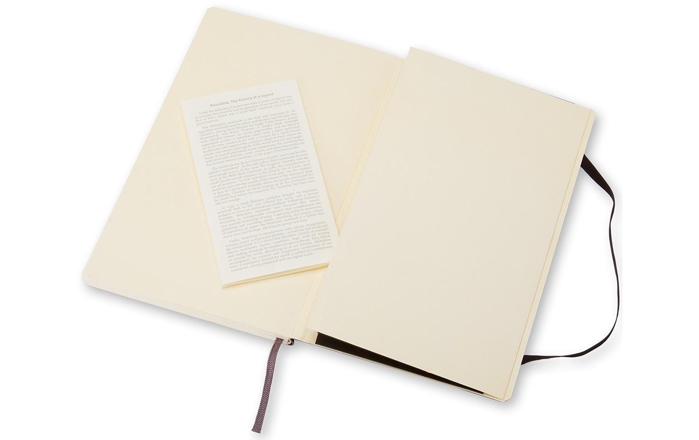 Moleskine Notizbuch Classic, A6, blanko, Fadenheftung, Softcover, 192 Seiten, 70 g/m² – schwarz