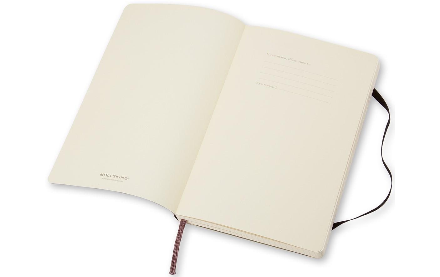 Moleskine Notizbuch A6, kariert, Fadenheftung, Softcover, 192 Seiten, 70 g/m² – schwarz