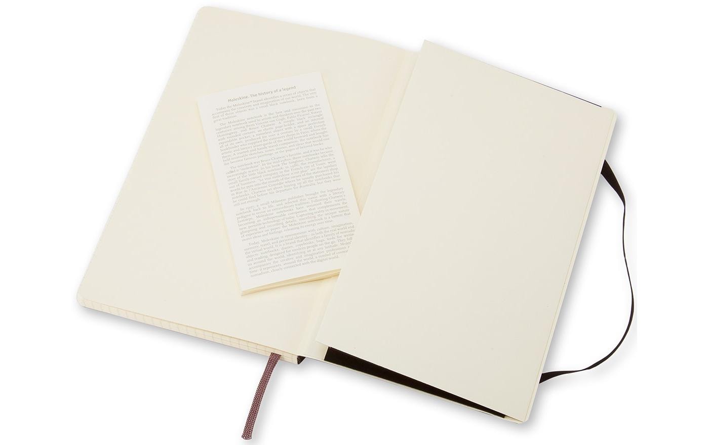 Moleskine Notizbuch A6, kariert, Fadenheftung, Softcover, 192 Seiten, 70 g/m² – schwarz