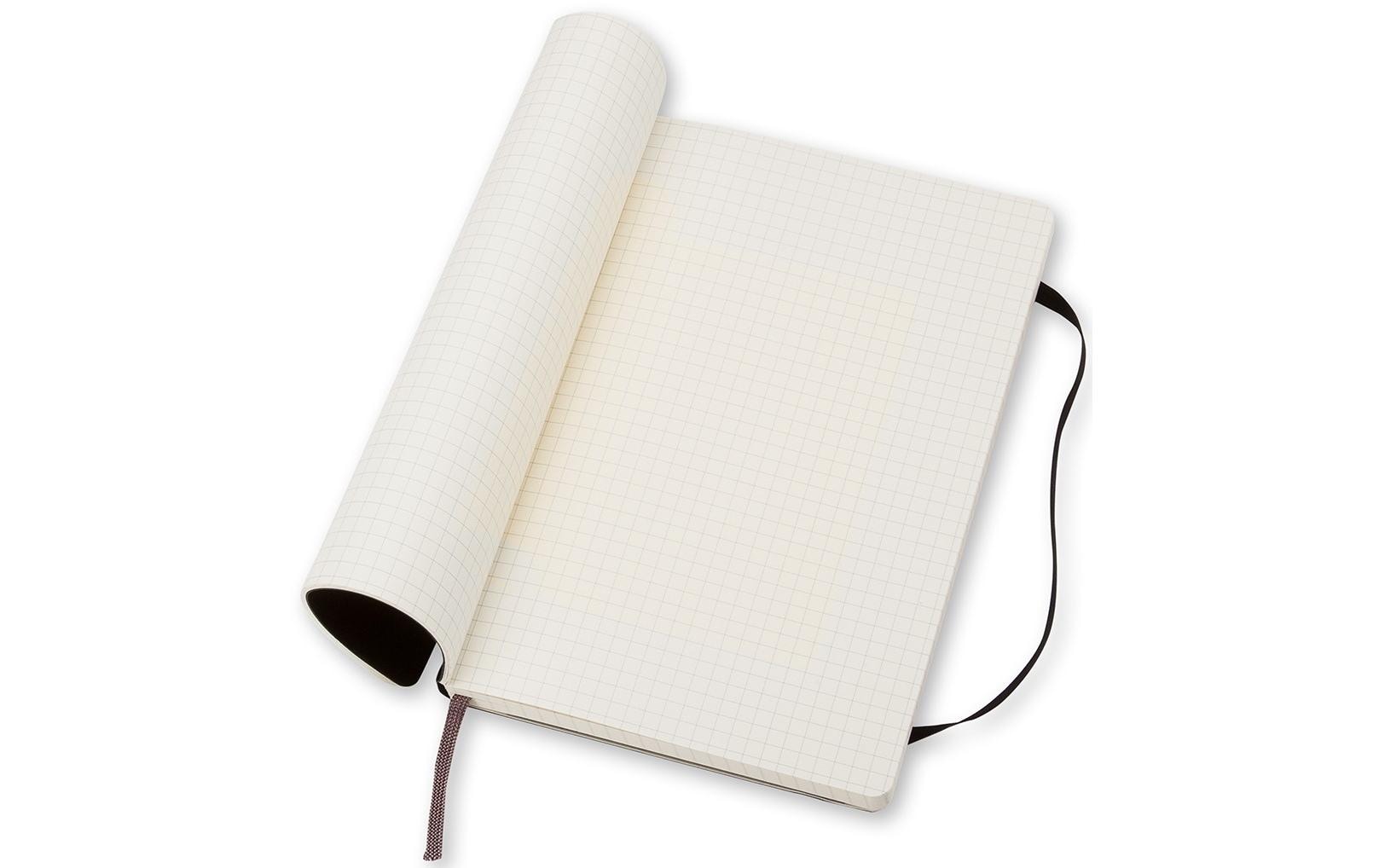 Moleskine Notizbuch A6, kariert, Fadenheftung, Softcover, 192 Seiten, 70 g/m² – schwarz