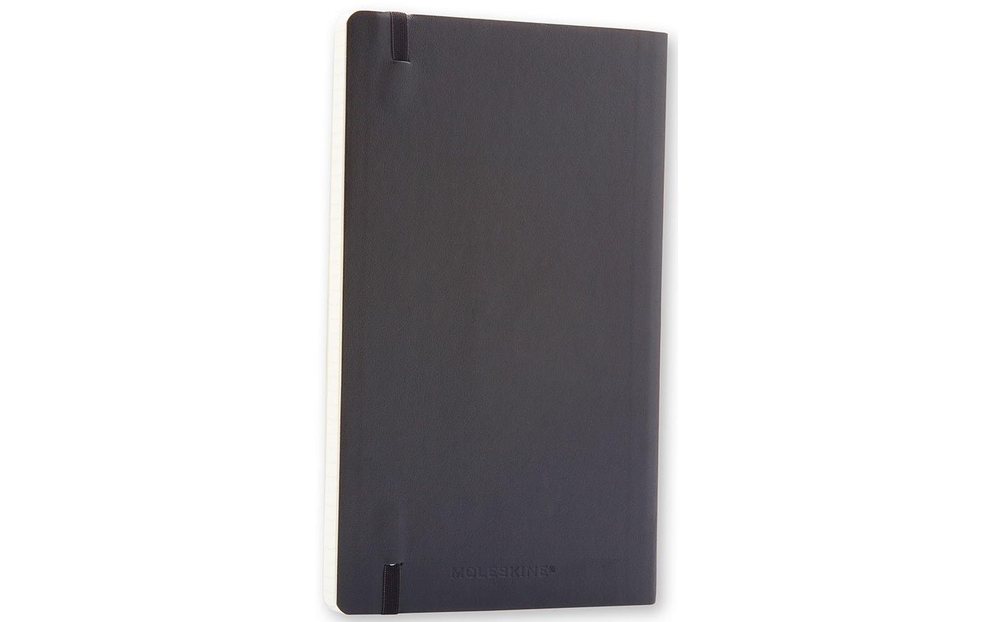 Moleskine Notizbuch A6, kariert, Fadenheftung, Softcover, 192 Seiten, 70 g/m² – schwarz
