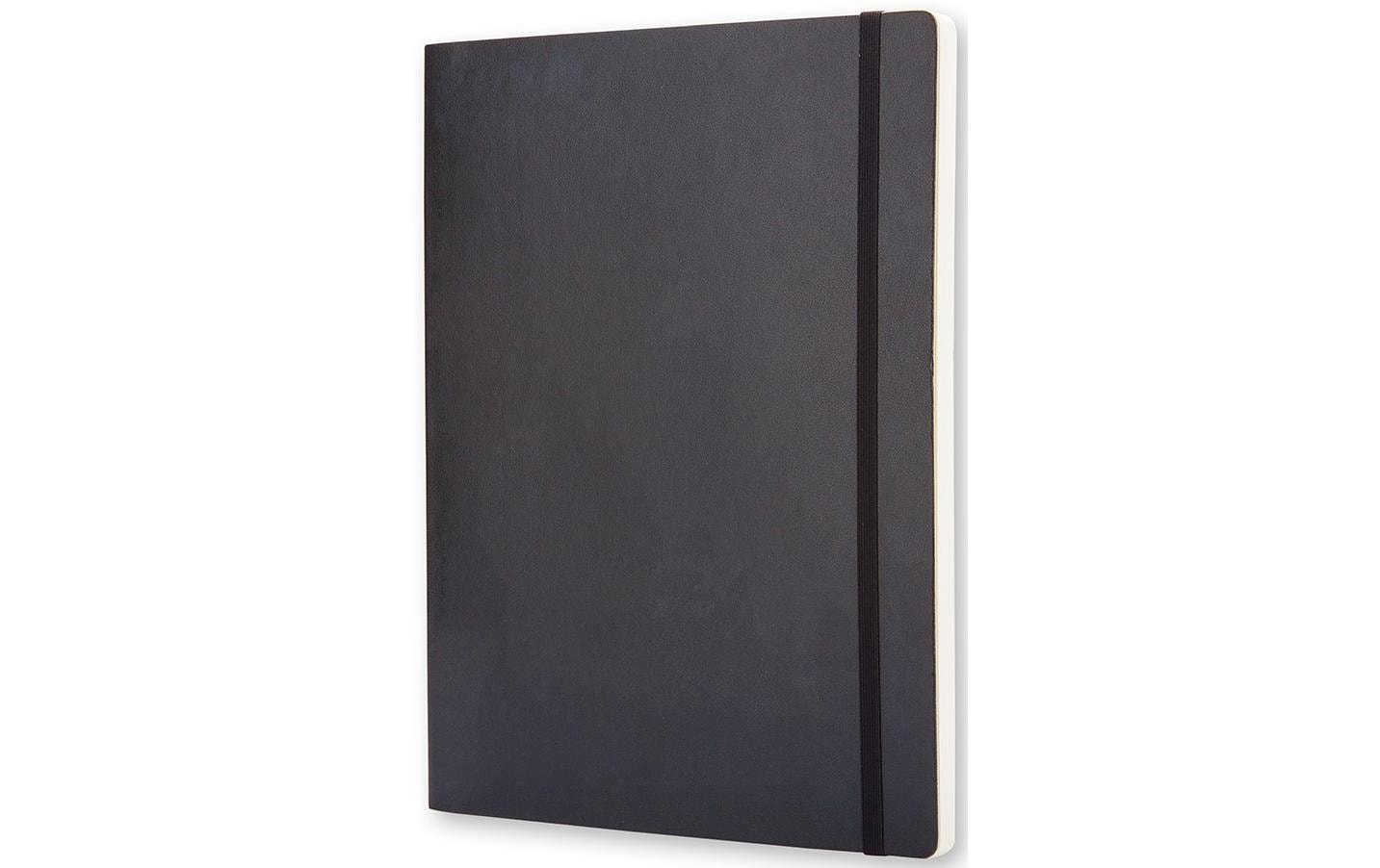 Moleskine Notizbuch, 190 × 250 mm, blanko, Fadenheftung, Softcover, 192 Seiten, 70 g/m² – schwarz