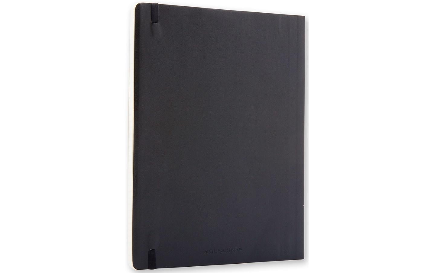 Moleskine Notizbuch, 190 × 250 mm, liniert, Fadenheftung, Softcover, 192 Seiten, 70 g/m² – schwarz