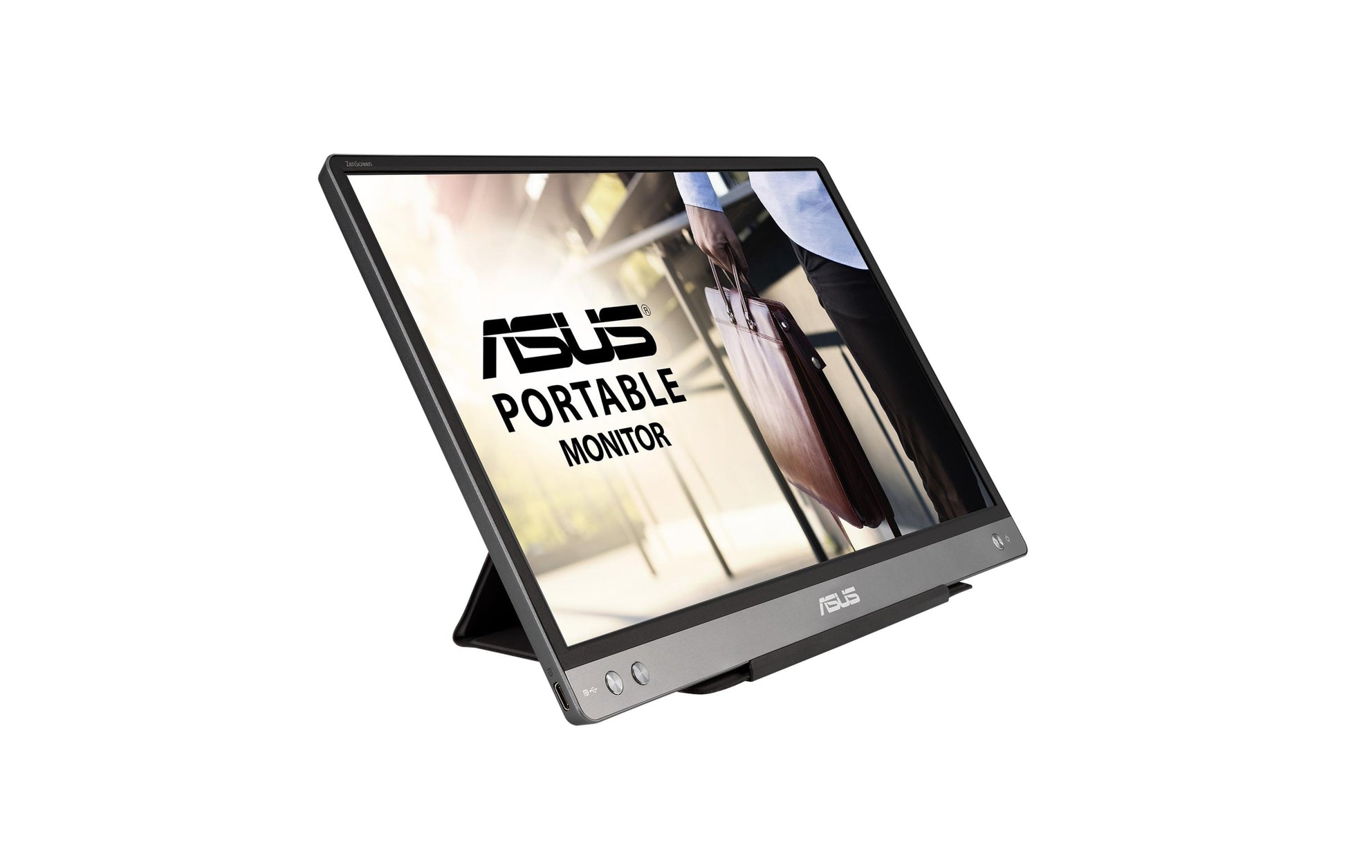 ASUS ZenScreen MB14AC – Portabler Monitor, 14", 1920 × 1080 (Full HD), USB, Grau