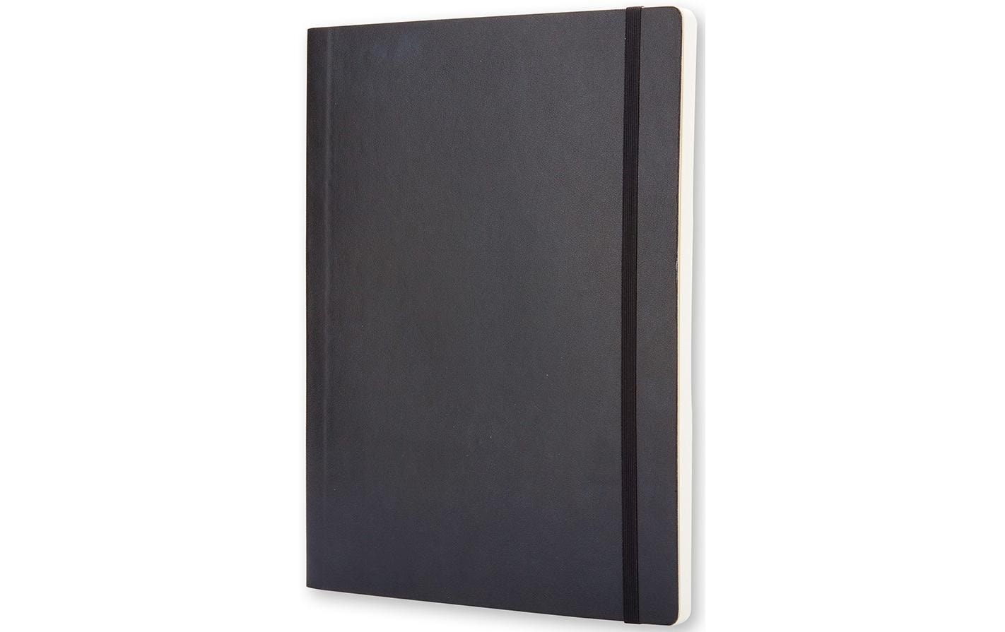 Moleskine Notizbuch, 190 × 250 mm, kariert, Fadenheftung, Softcover, 192 Seiten, 70 g/m² – schwarz