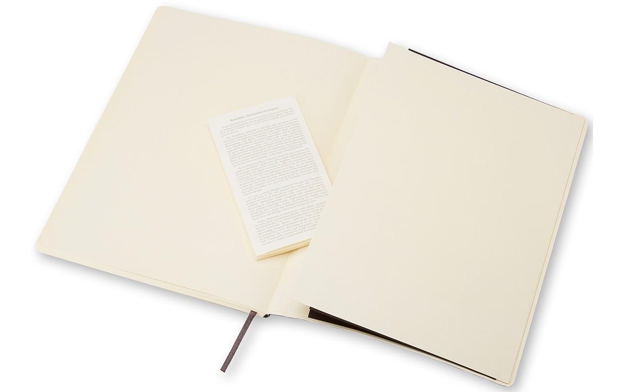 Moleskine Notizbuch, 190 × 250 mm, kariert, Fadenheftung, Softcover, 192 Seiten, 70 g/m² – schwarz