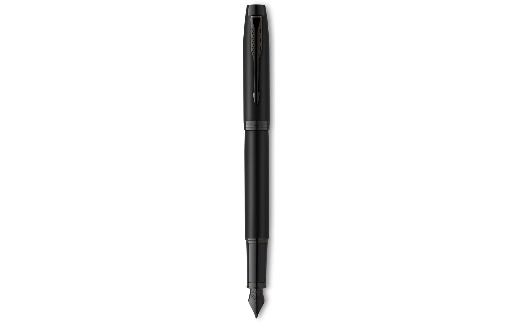 Parker IM Achromatic – Federspitze F – für Rechts- & Linkshänder – schwarz, blau – Patronen