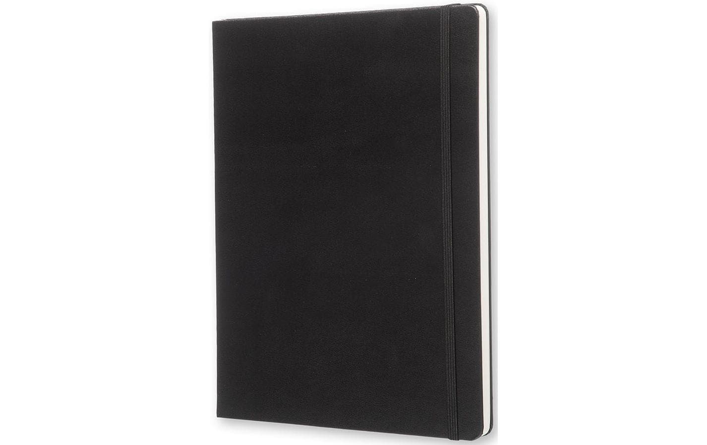 Moleskine Notizbuch, 190 × 250 mm, blanko, Fadenheftung, Hardcover, 192 Seiten, 70 g/m² – schwarz