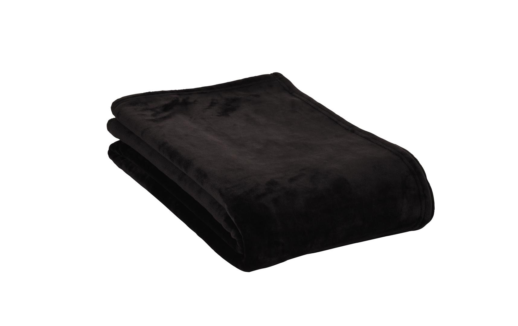 Eskimo Wohndecke – 150 × 200 cm, Polyester, Schwarz