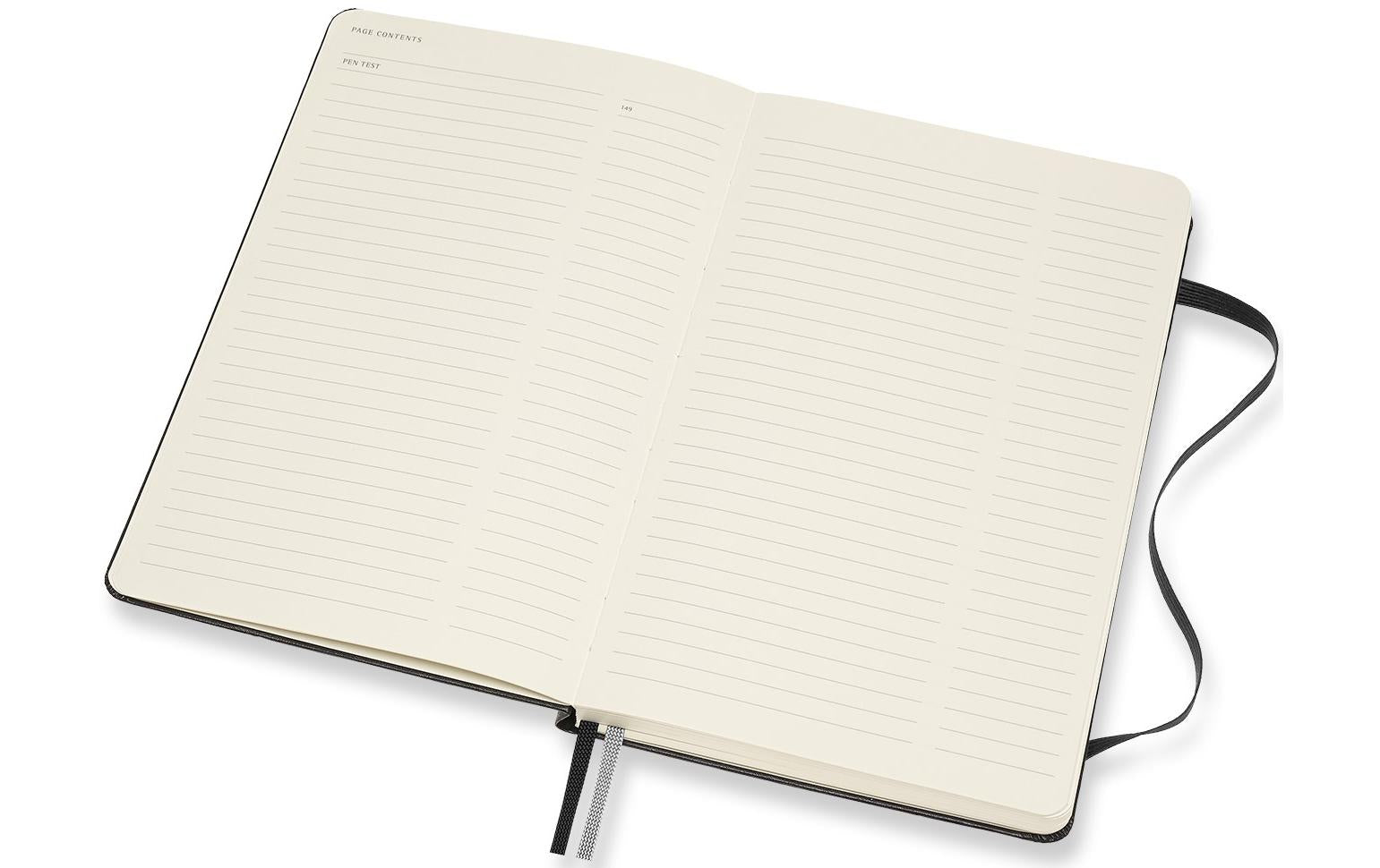 Moleskine Notizbuch, A5, punktkariert, Fadenheftung, Hardcover, 160 Seiten, 120 g/m² – schwarz
