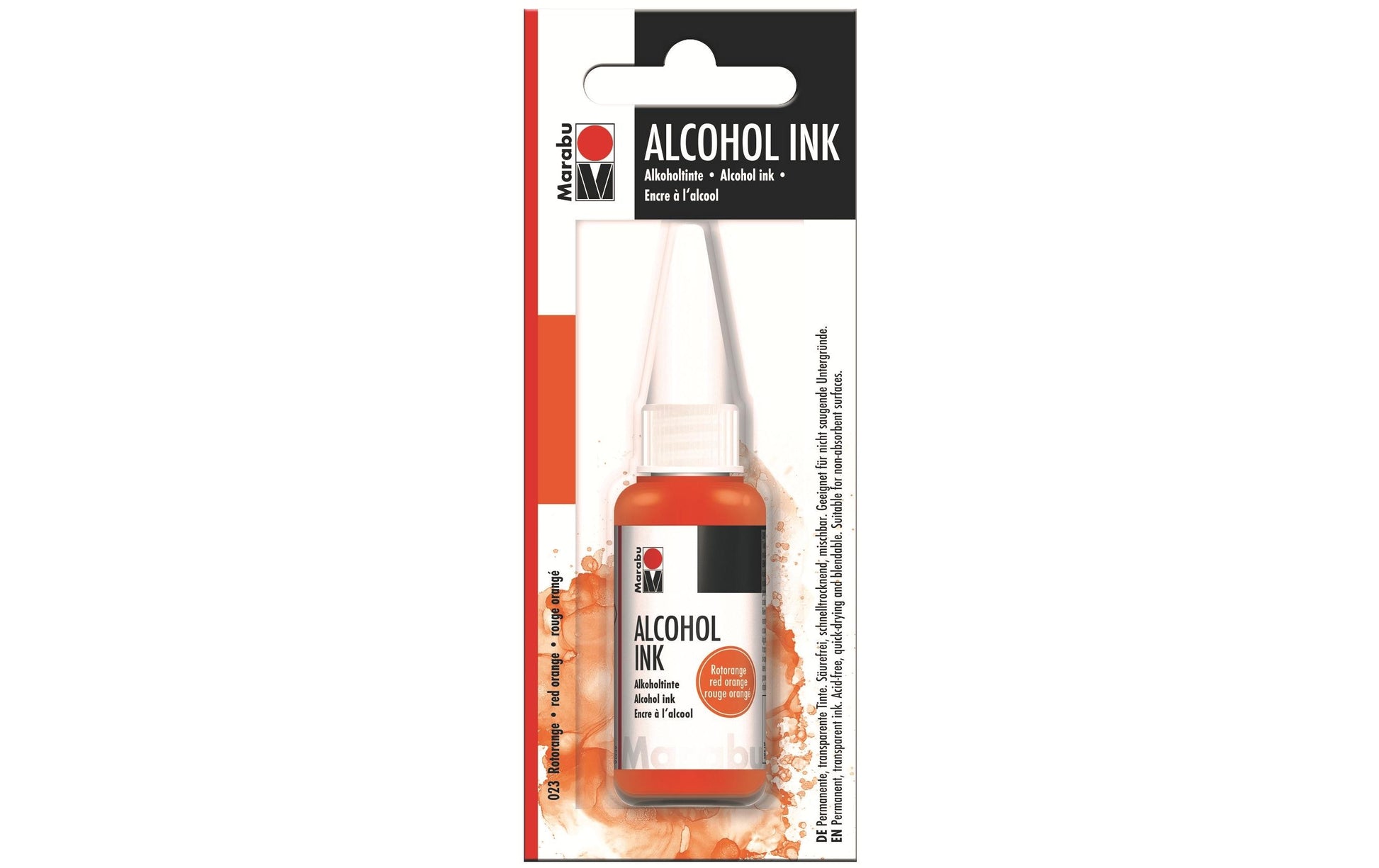 Marabu Alkoholtinte – Rot-Orange 023, schnelltrocknend – 20 ml