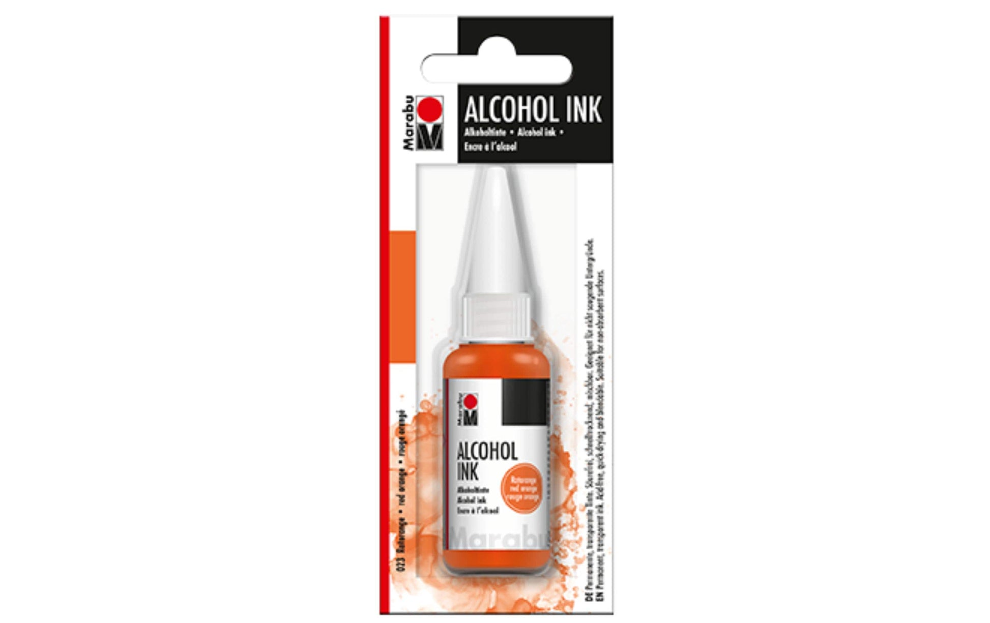 Marabu Alkoholtinte – Rot-Orange 023, schnelltrocknend – 20 ml