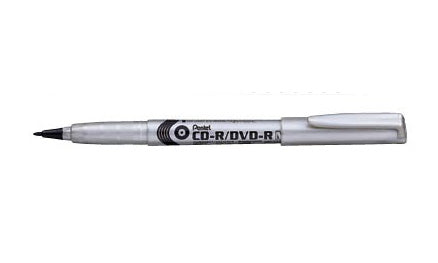 Pentel NMS51 Permanentmarker – Rundspitze 0,8–1 mm – Schwarz – für Glas, Metall und Kunststoff