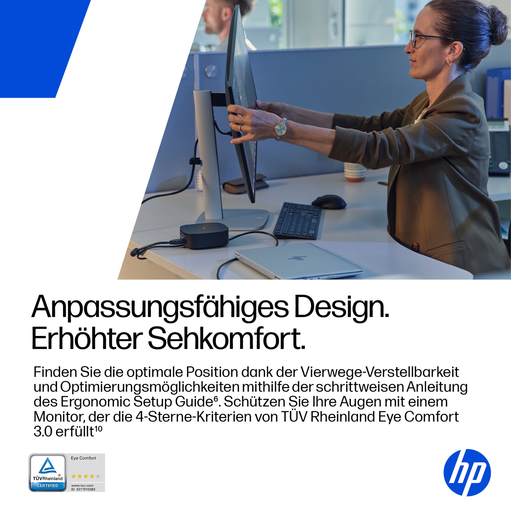 HP 527pf – Monitor, 27", 1920 × 1080 (Full HD), IPS, 120 Hz, 350 cd/m², VESA 100 × 100, Schwarz