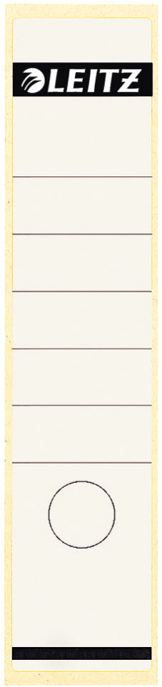 Leitz Ordnerrücken-Etiketten – 61 × 285 mm, permanent, weiss