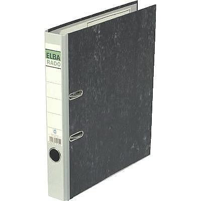 Elba Rado Wolkenmarmor Ordner – für A4 – Rückenbreite 5 cm – Grau