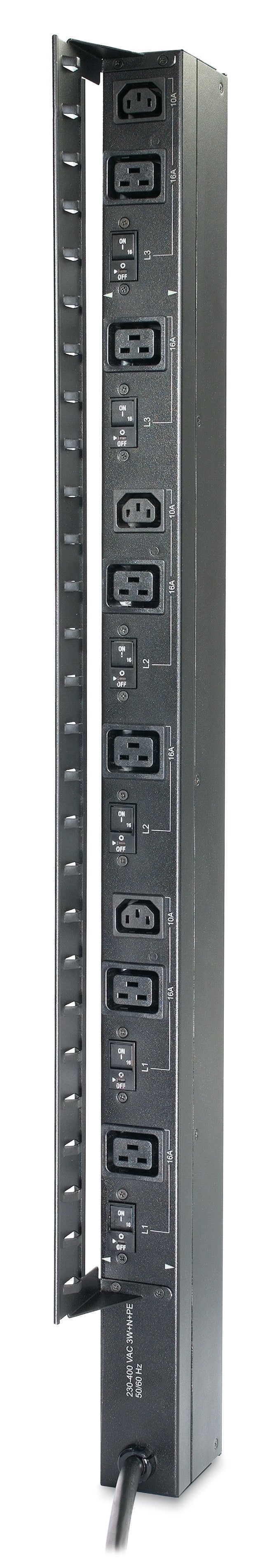 APC Rack-PDU – 0U, senkrecht, 3× IEC C13, 6× IEC C19, IEC 309 32A 3P+N+PE, 400 V/32 A, 3-phasig, 1,83 m