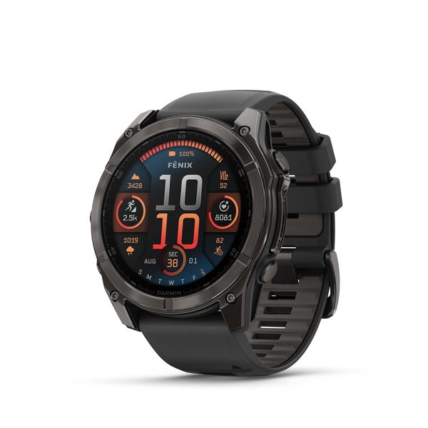 Garmin Fenix 8 AMOLED Sapphire – GPS-Smartwatch – 51 mm, 1,4", GPS, WLAN, Saphirglas, 100 m, Schwarz
