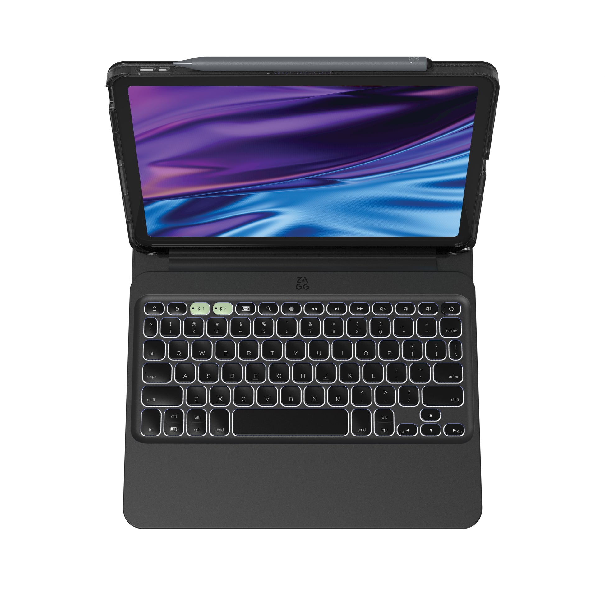 ZAGG ProKeys 2 – Tastatur, kabellos (Bluetooth), CH-Layout (DE-CH), RGB-Beleuchtung – für iPad Air 11 (10,9")