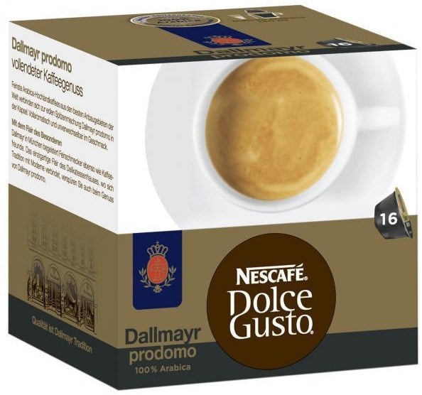 Nescafé Dallmayr Prodomo – Kapseln für Dolce Gusto – Lungo, 16 Kapseln