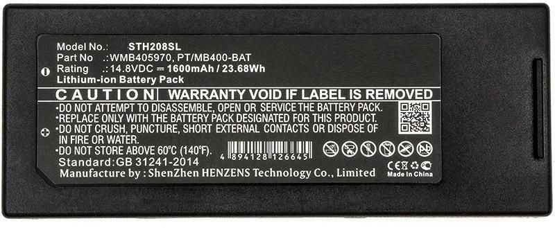 CoreParts Akku 1600 mAh 14,8 V – für Lapin PT408E/PT412E, WMB405970