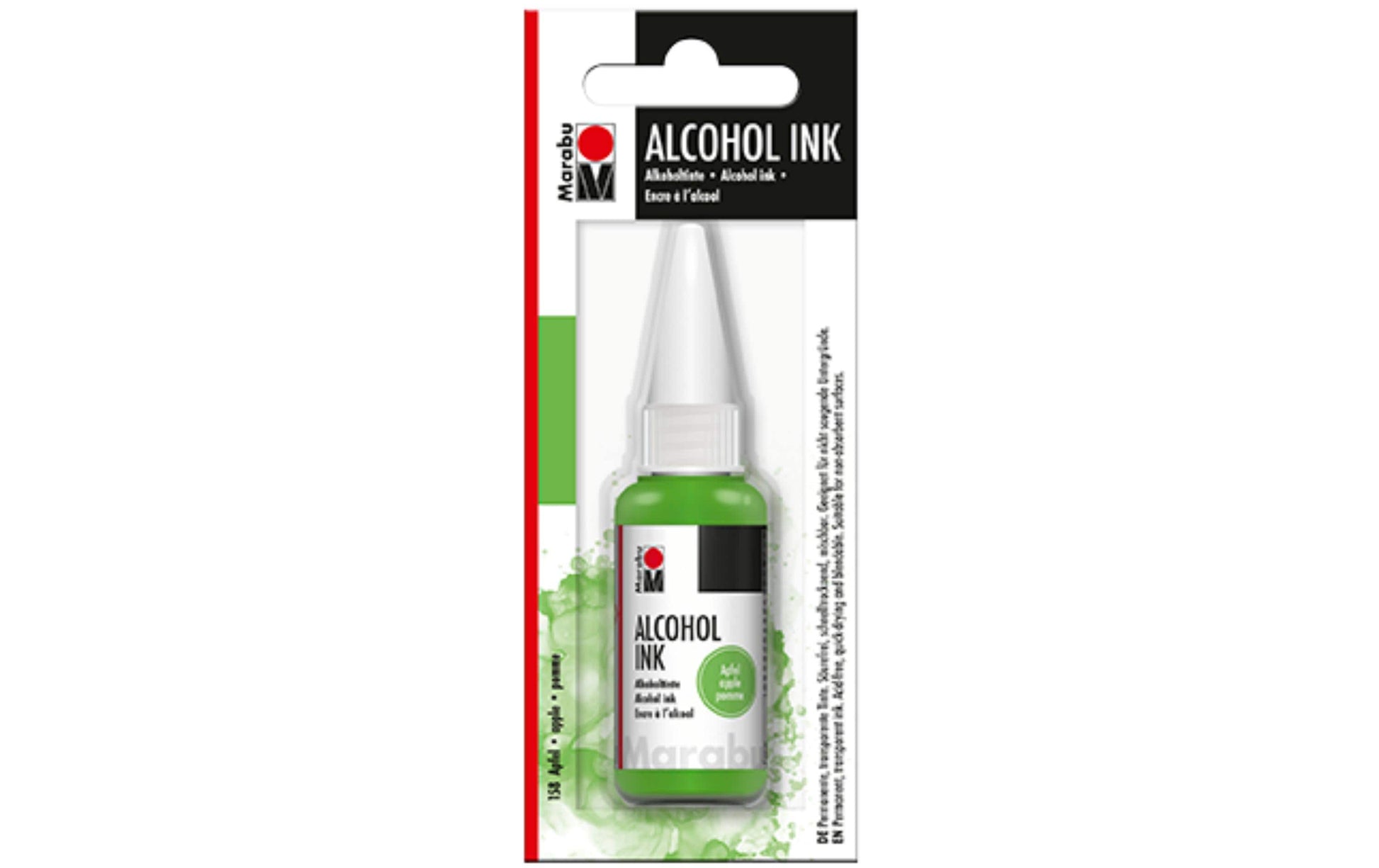Marabu Alkoholtinte – Apfelgrün 158, schnelltrocknend – 20 ml