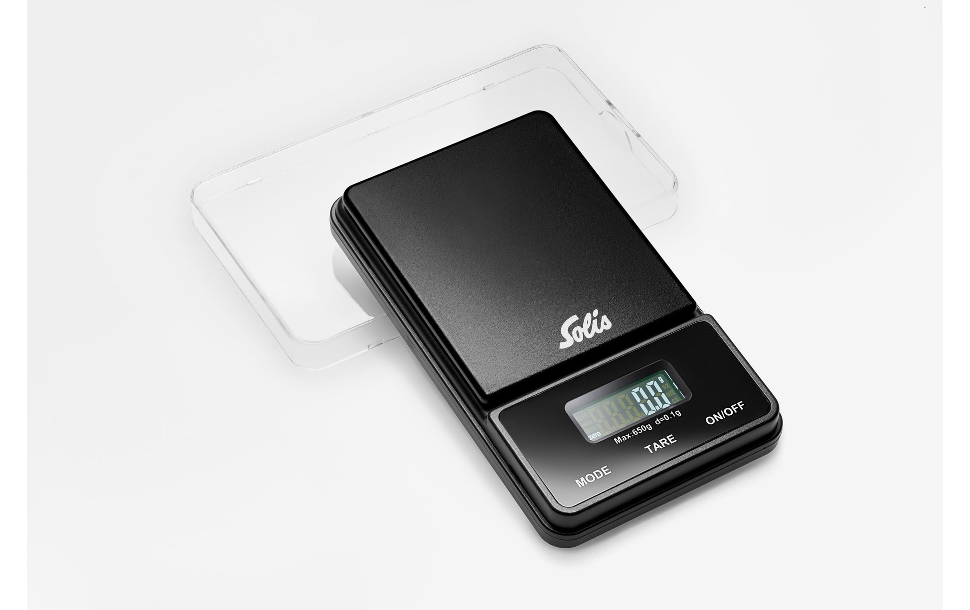 Solis Präzisionswaage – Scale 1030 – bis 650 g, 0,1 g Teilung, Kunststoff, schwarz
