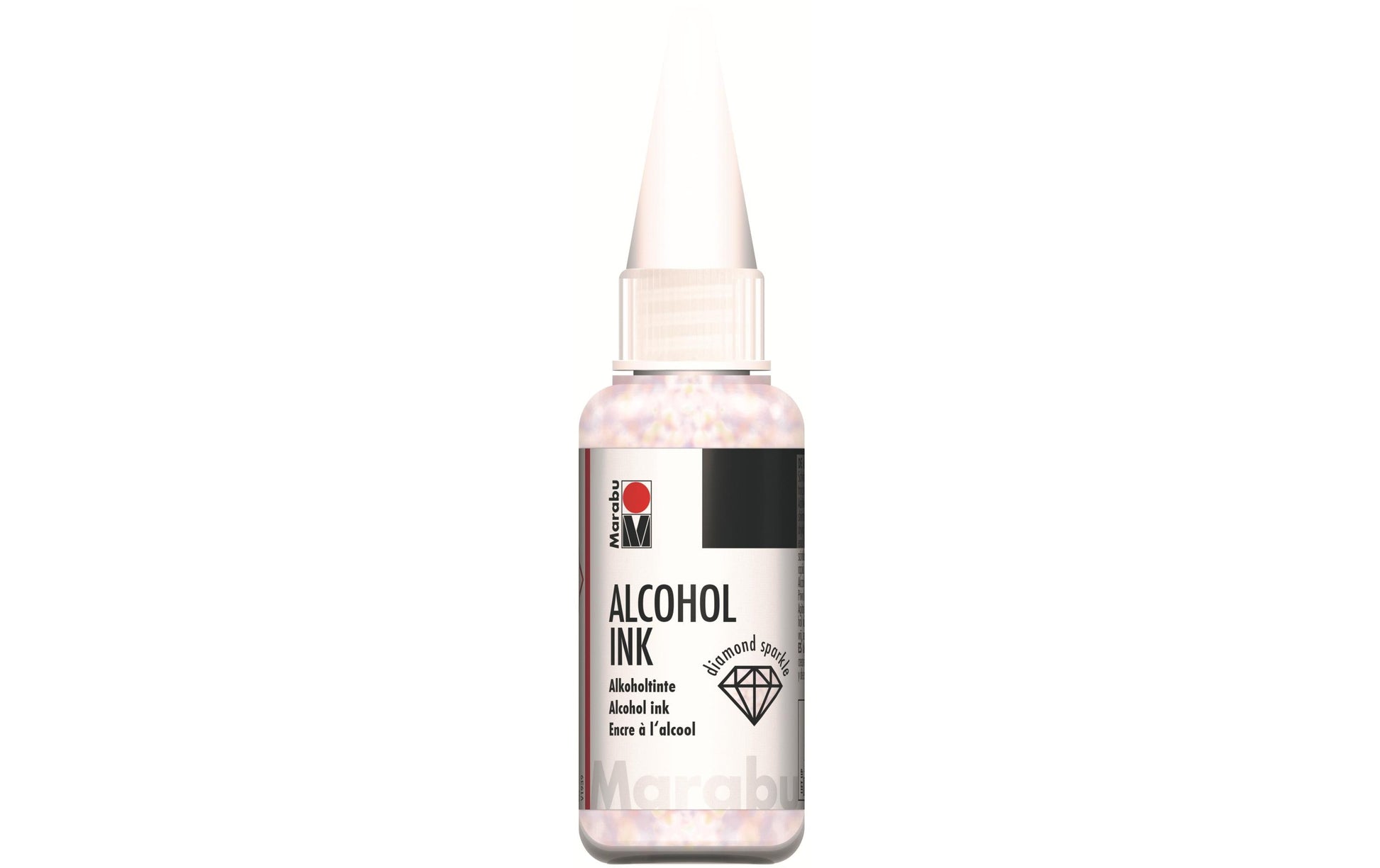 Marabu Alcohol Ink Diamant Alkoholtinte – Silber 511, Perlglanz, schnelltrocknend – 20 ml