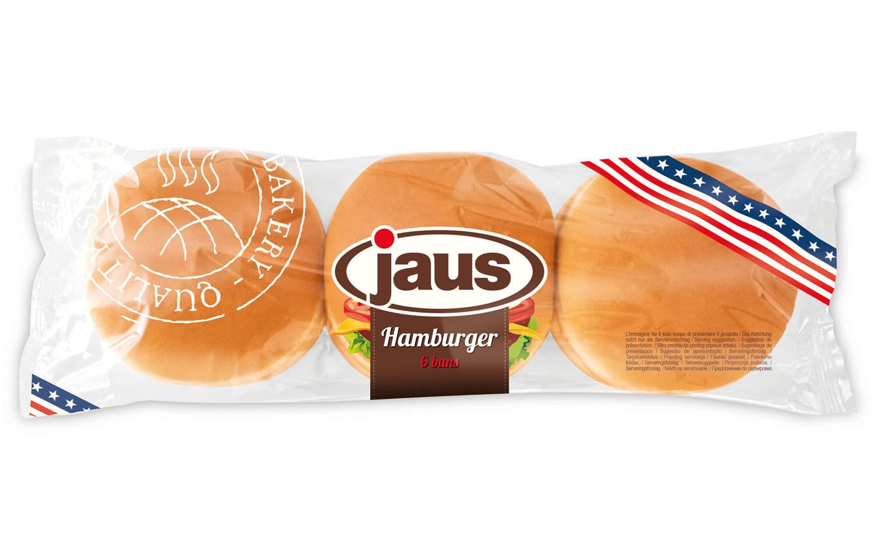 Jaus Burger Buns – geschnitten, vegan – 300 g