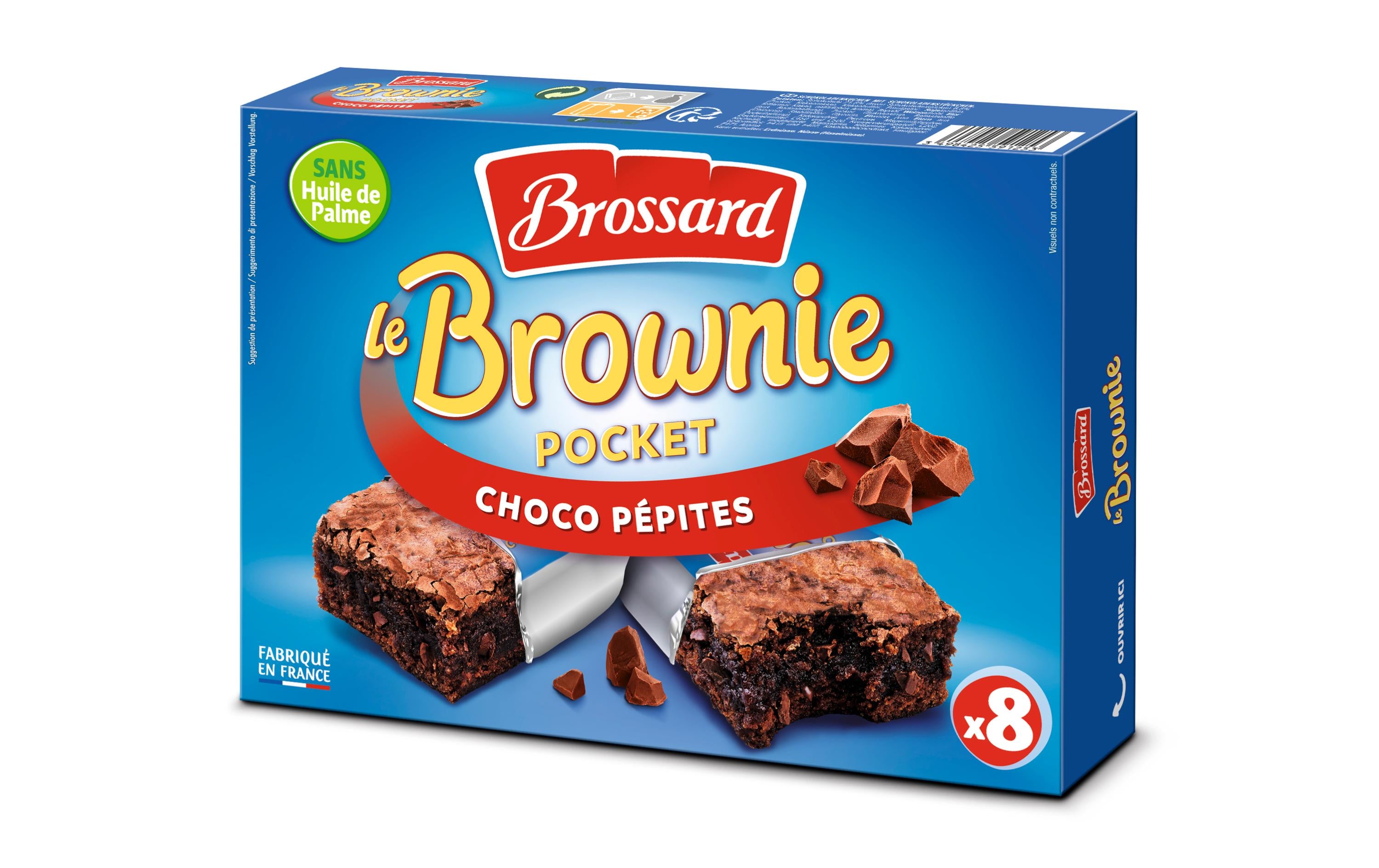 Brossard Mini Brownie – mit Schokostückchen – 240 g