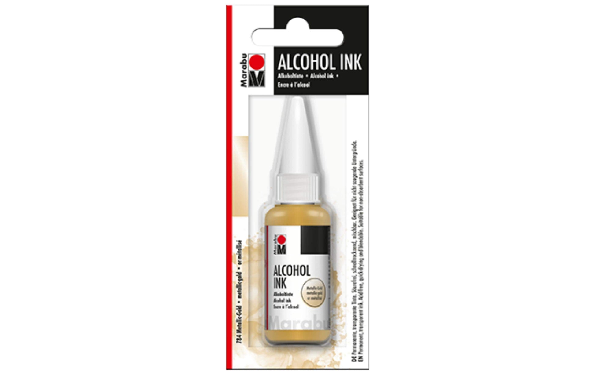 Marabu Alkoholtinte – Gold 784, schnelltrocknend – 20 ml
