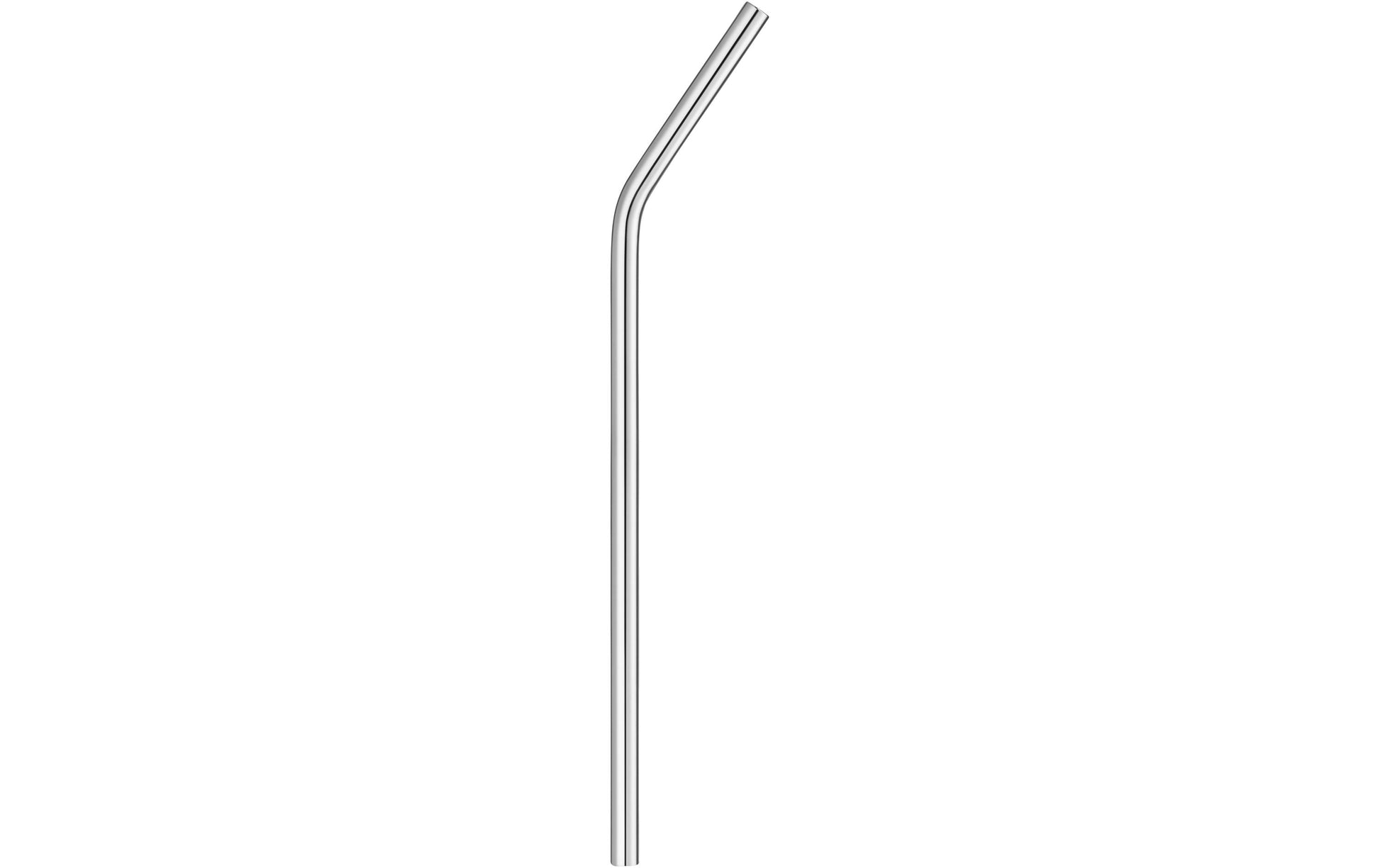 WMF Gebogene Trinkhalme – Silber – 24 cm – Edelstahl – 6 Stk – mit Bürste