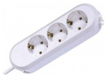 Bachmann Steckdosenleiste, 3×T13, 1,5 m, Eingang Schutzkontakt (CEE 7/7) – weiss