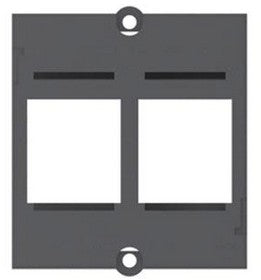 Bachmann Keystone-Modul RJ45, 2× Keystone – schwarz