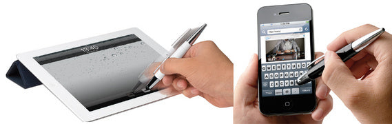 Wedo Eingabestift Touch Pen – Aluminium, Weiss