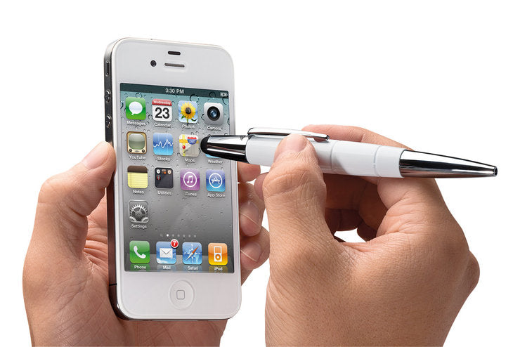 Wedo Eingabestift Touch Pen – Aluminium, Weiss
